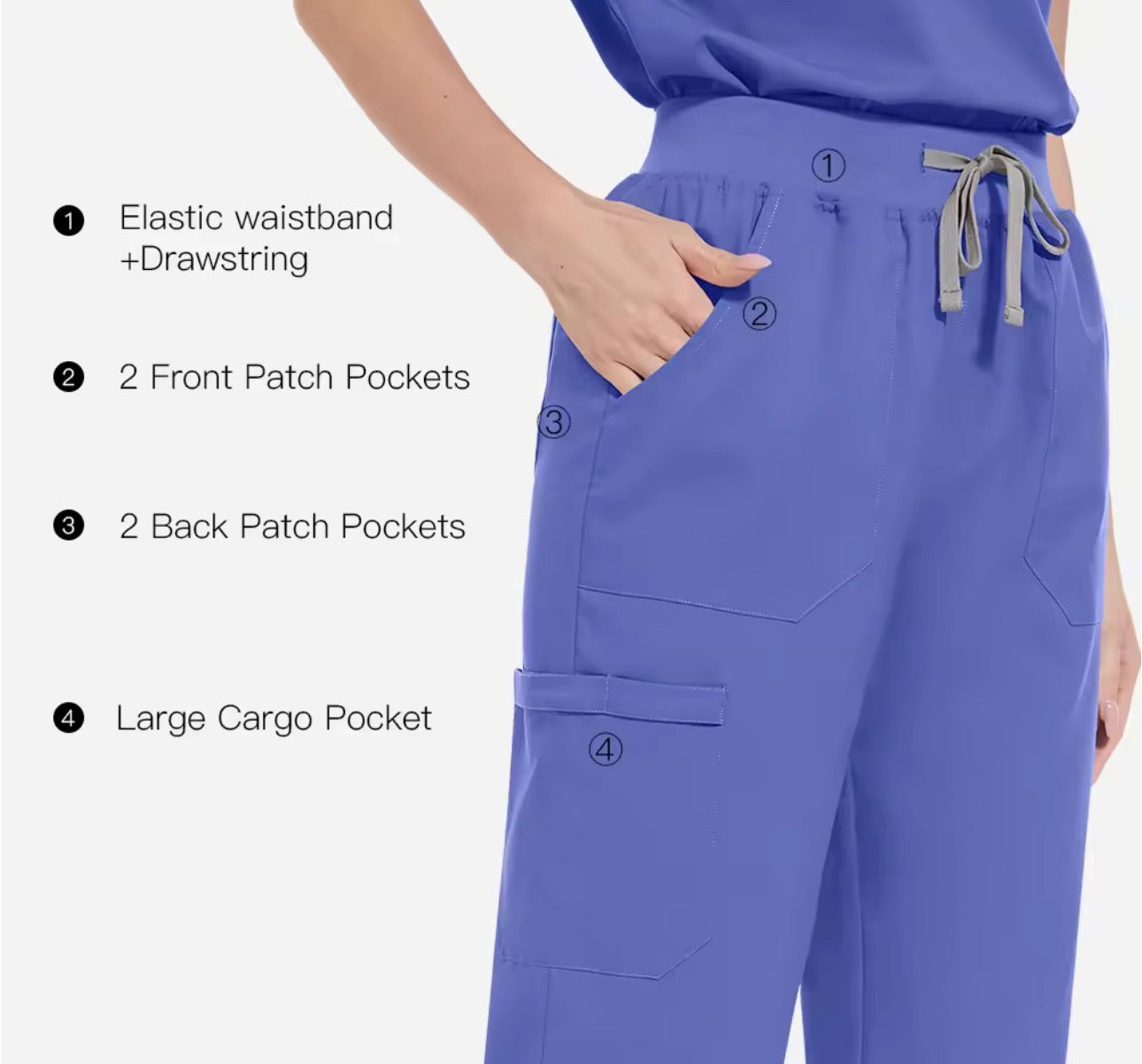 Medical Scrub Set- Red