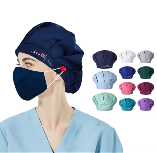 Nursing scrub caps