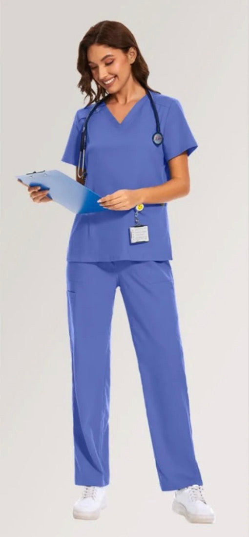 Medical Scrub Set- Light blue